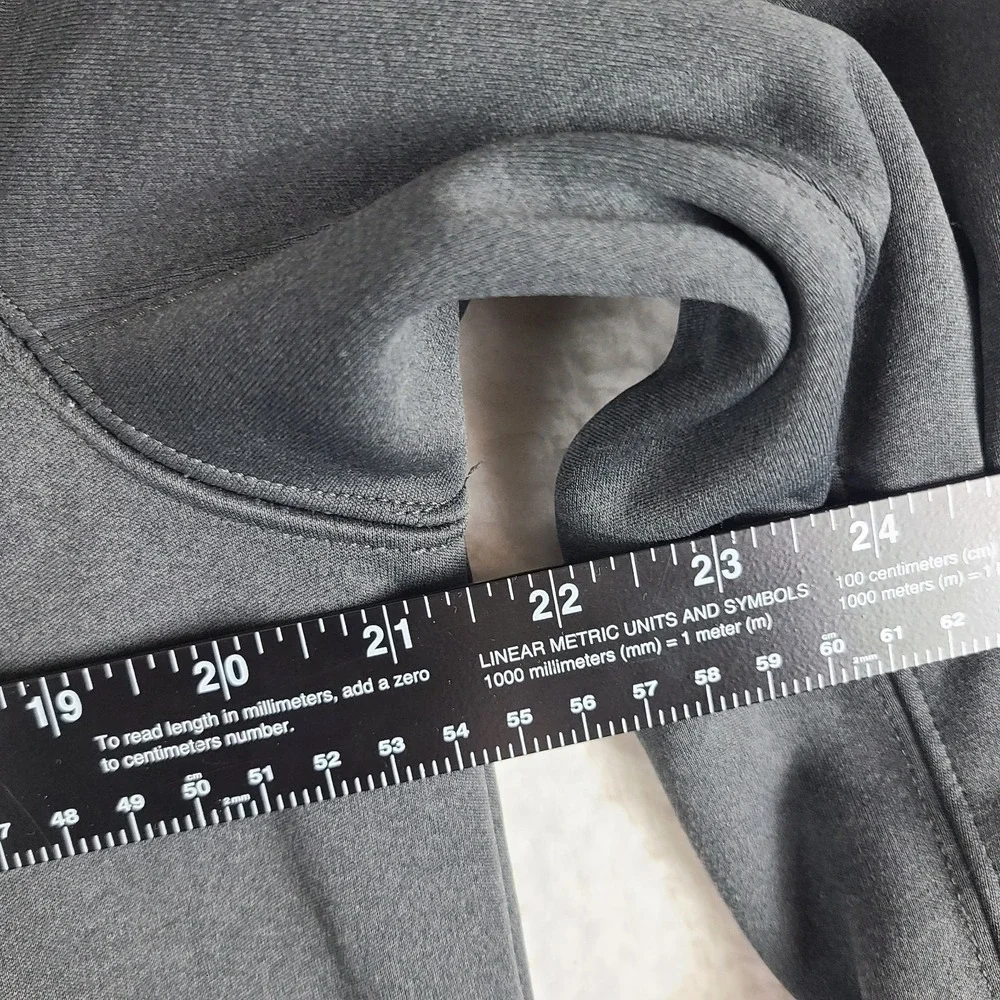 The North Face Jacket Mens Medium Dark Gray Full‎ Zip Zipper Pocket Sweater Coat